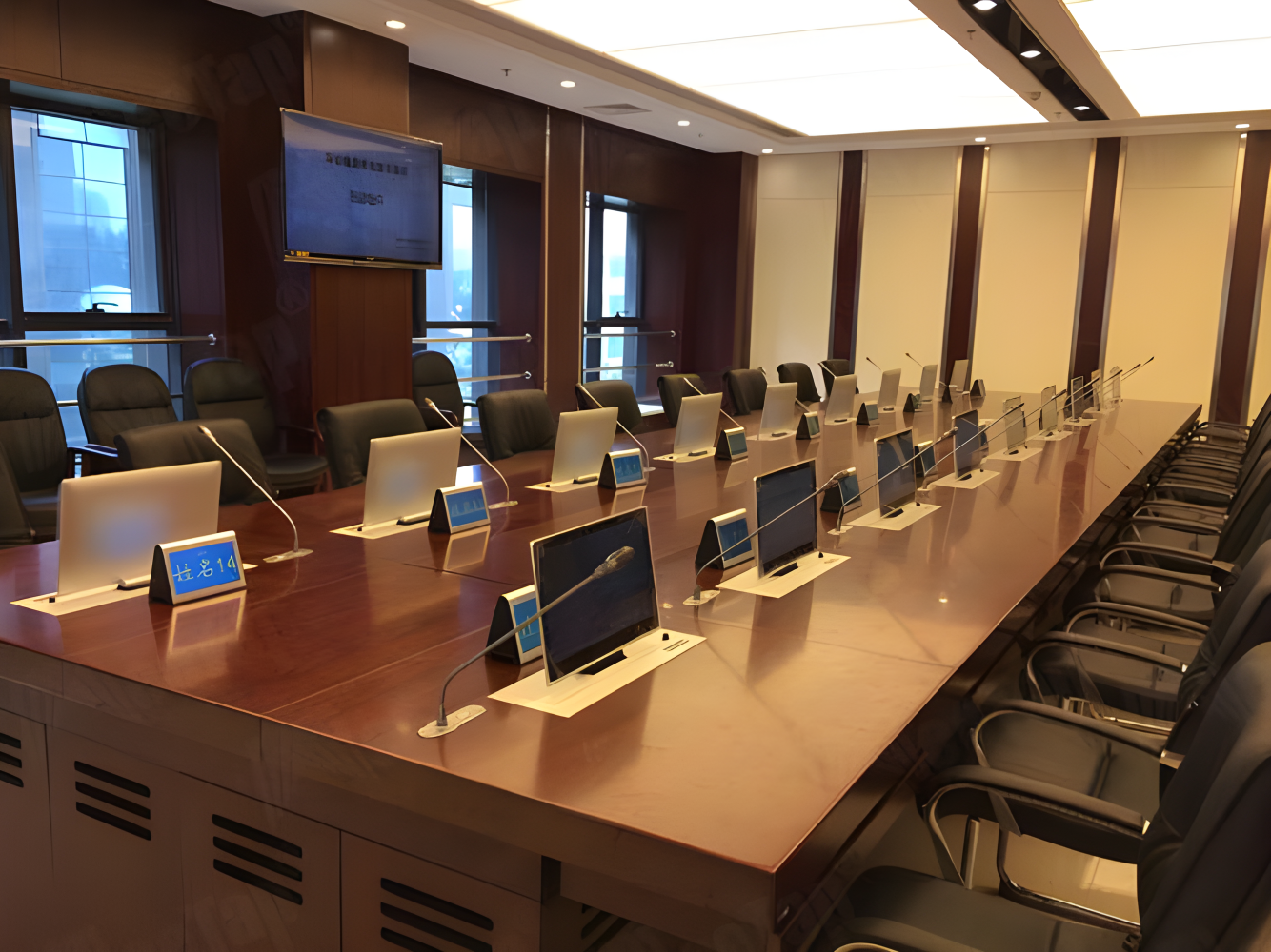 方形会议室效果图